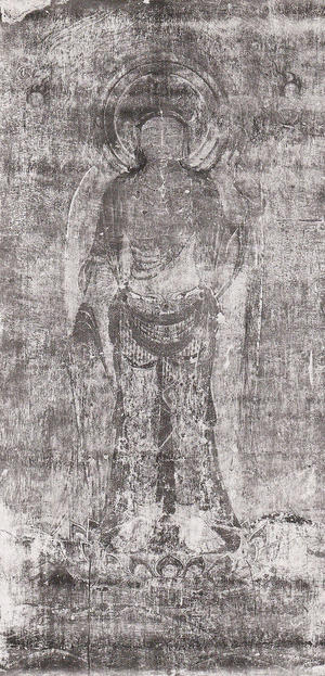 法隆寺金堂壁画 第12号壁 十一面観音菩薩像 コロタイプ印刷